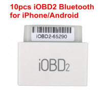 10pcs iOBD2 Bluetooth OBD2 EOBD Auto Scanner for iPhone/Android